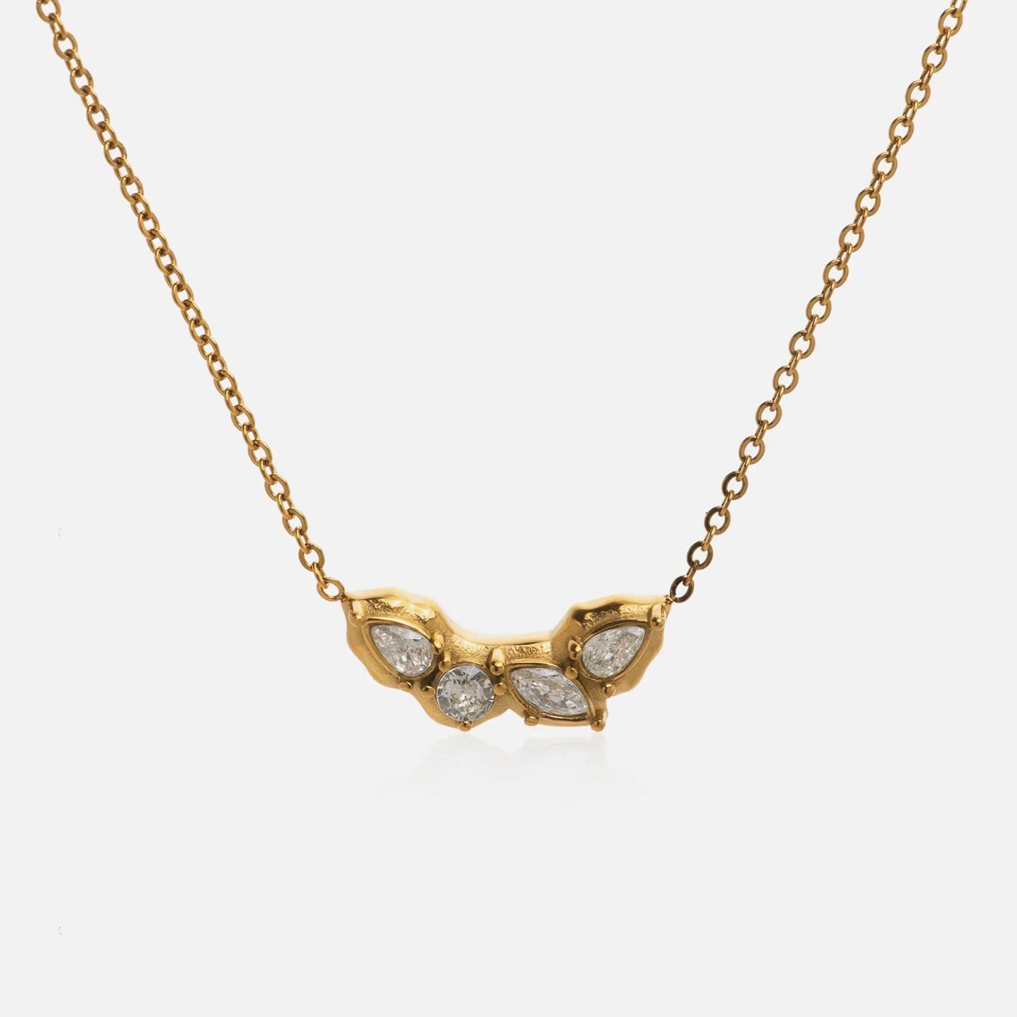 Golden Cluster Necklace