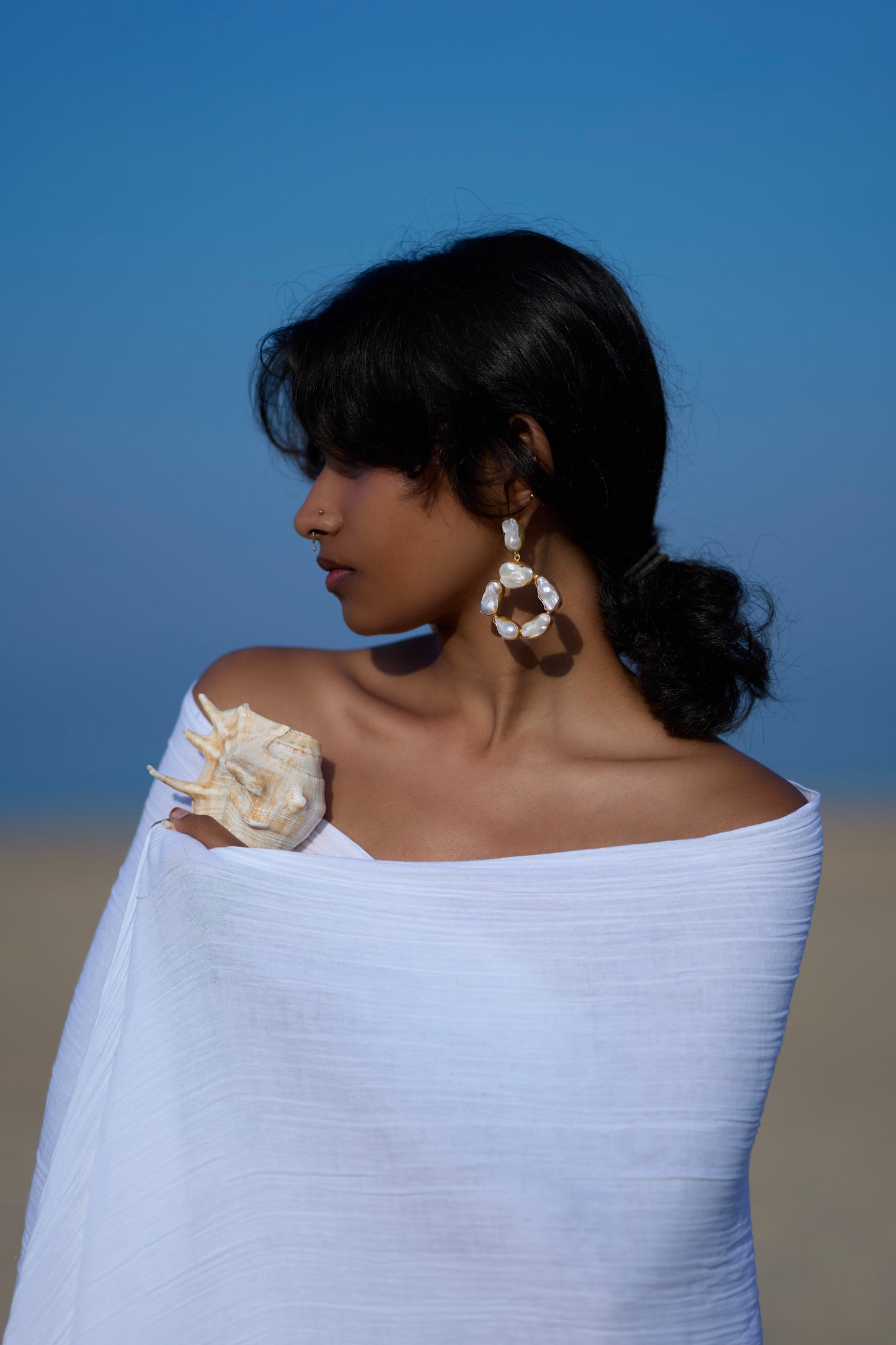 Ritz Baroque Pearl Earrings
