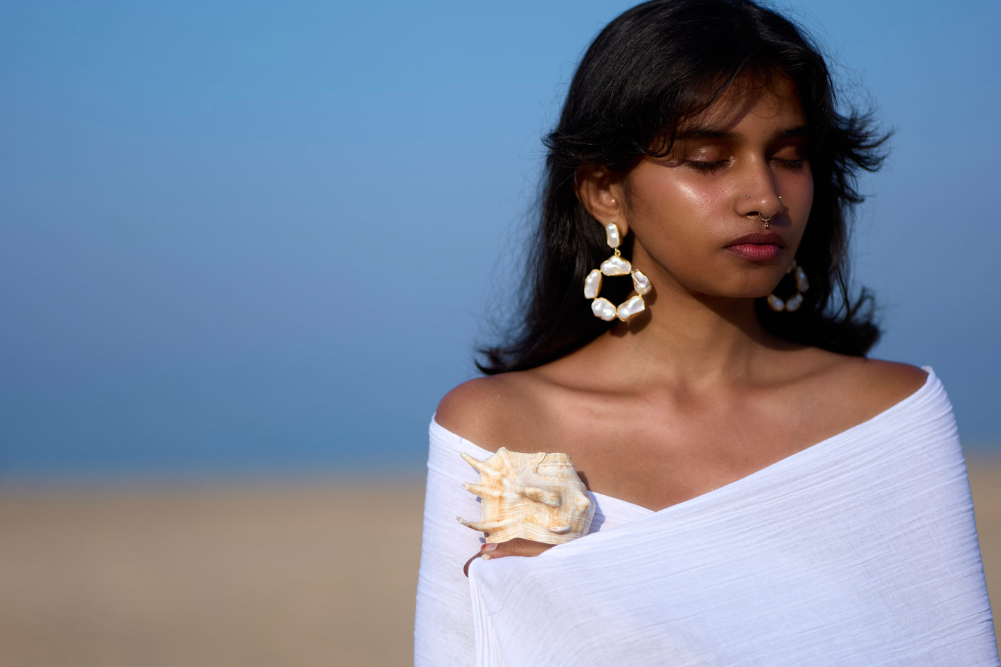 Ritz Baroque Pearl Earrings