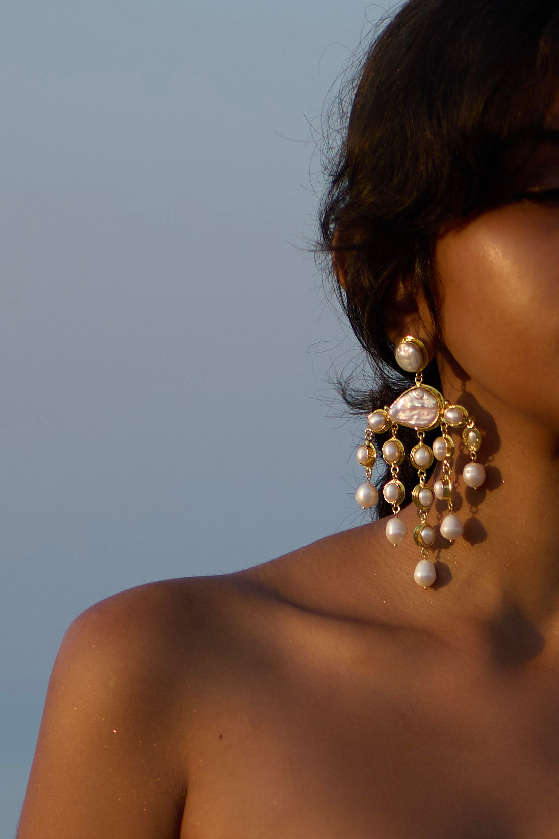 Opulence Baroque Pearl Earrings