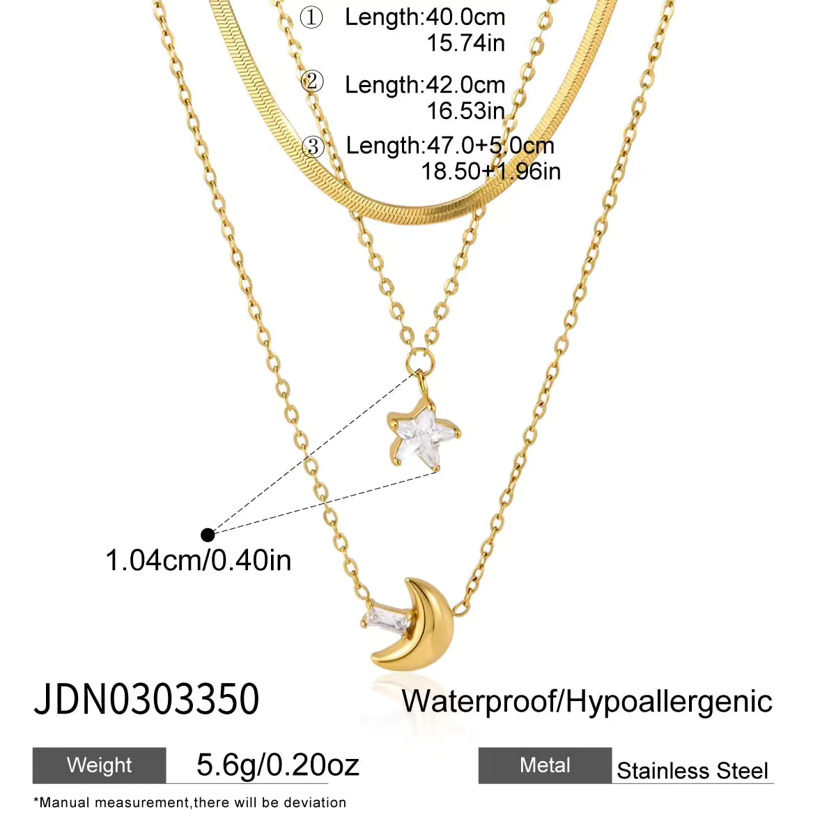 Stargaze Triple Layer Necklace