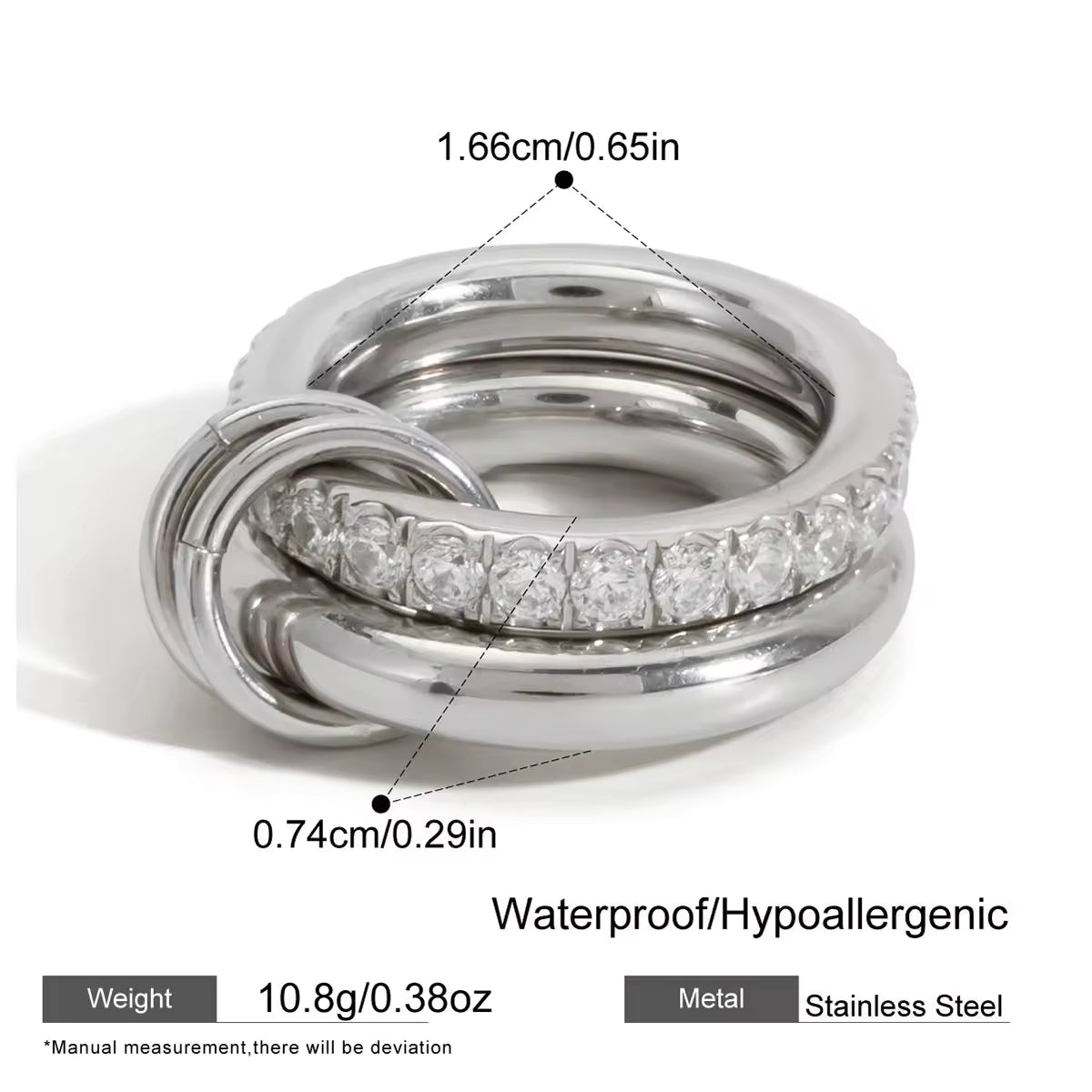 Nina Stackable Ring (Silver)