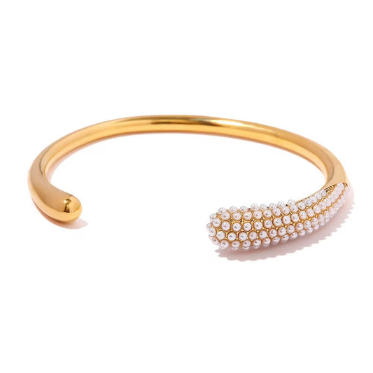 Diva Pearl Cuff Bracelet