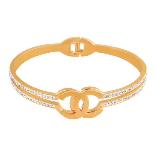 Chanel Studded Cuff Bracelet