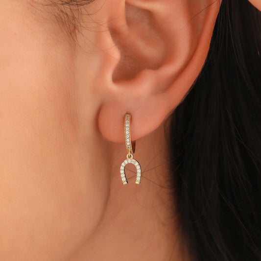 For You Studded Huggies Earrings