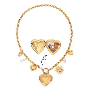 Jasmine Photo Frame Necklace