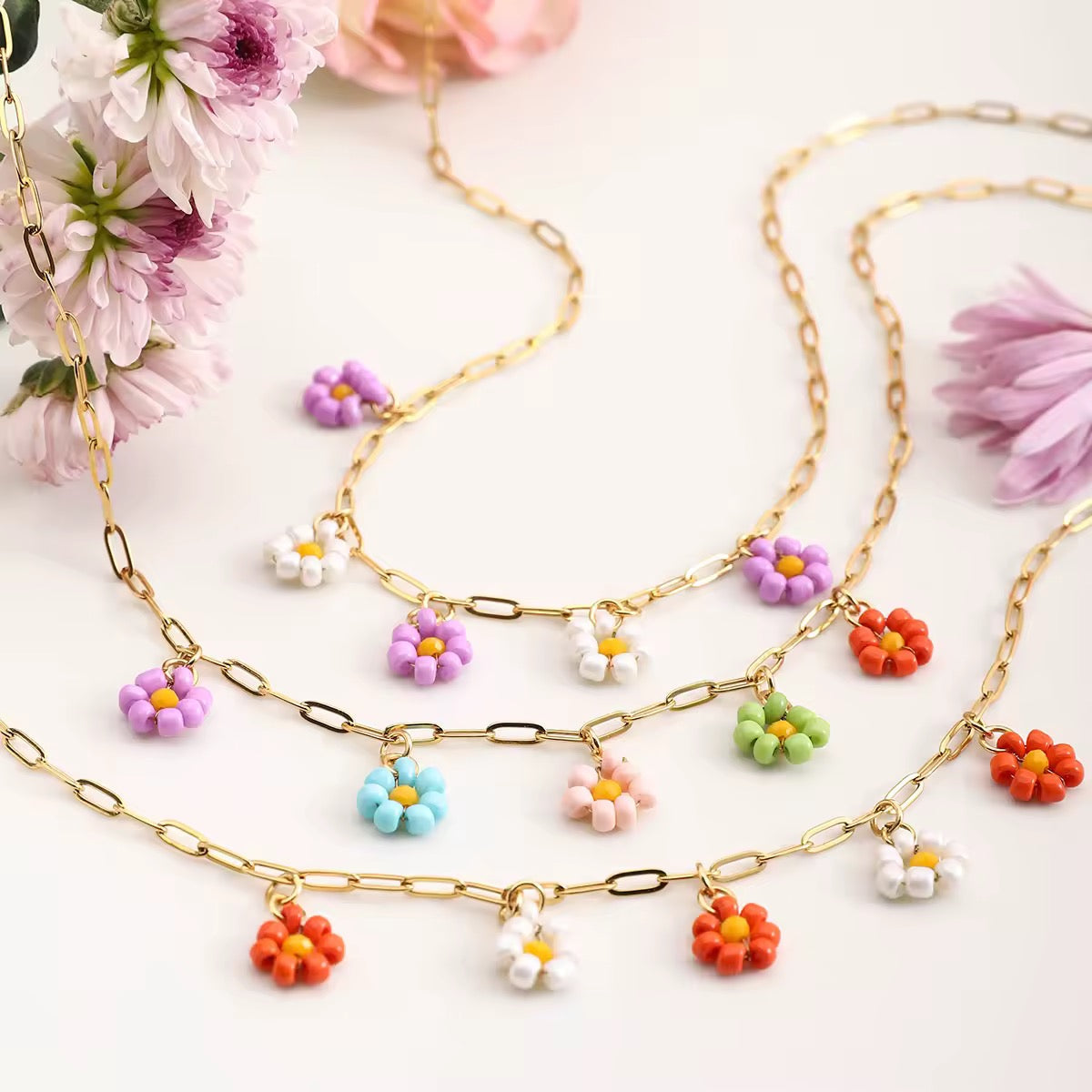 Nova Bloom Necklace (Multicolour)