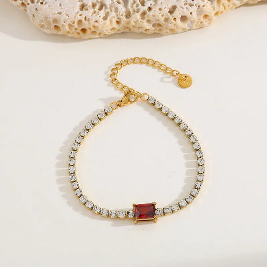 Red Rowan Studded Bracelet