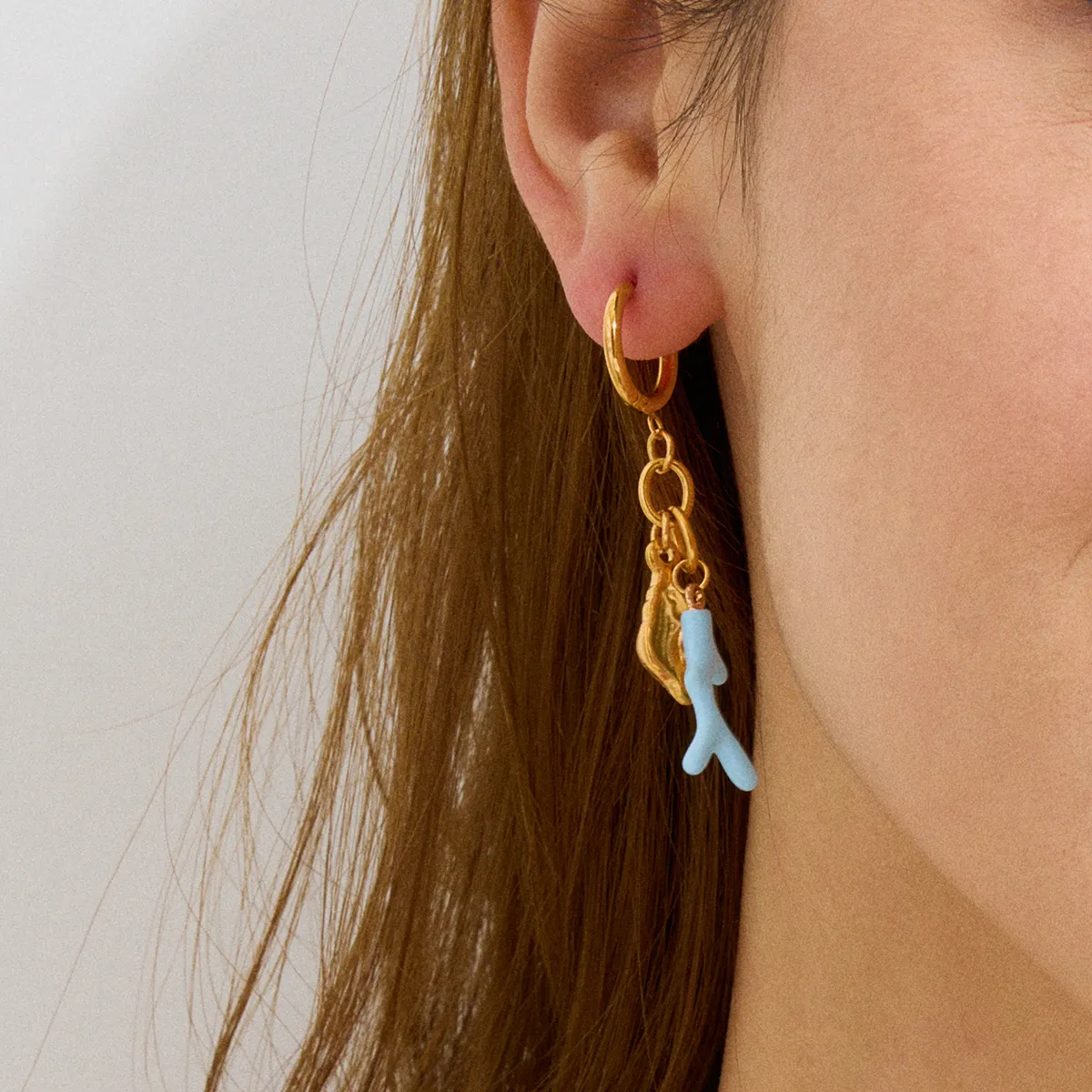 Coral Turquiose Earrings