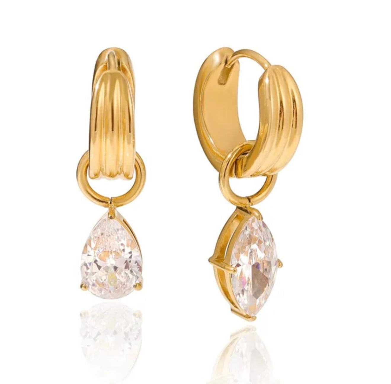 Odette Diamond Drop Earrings