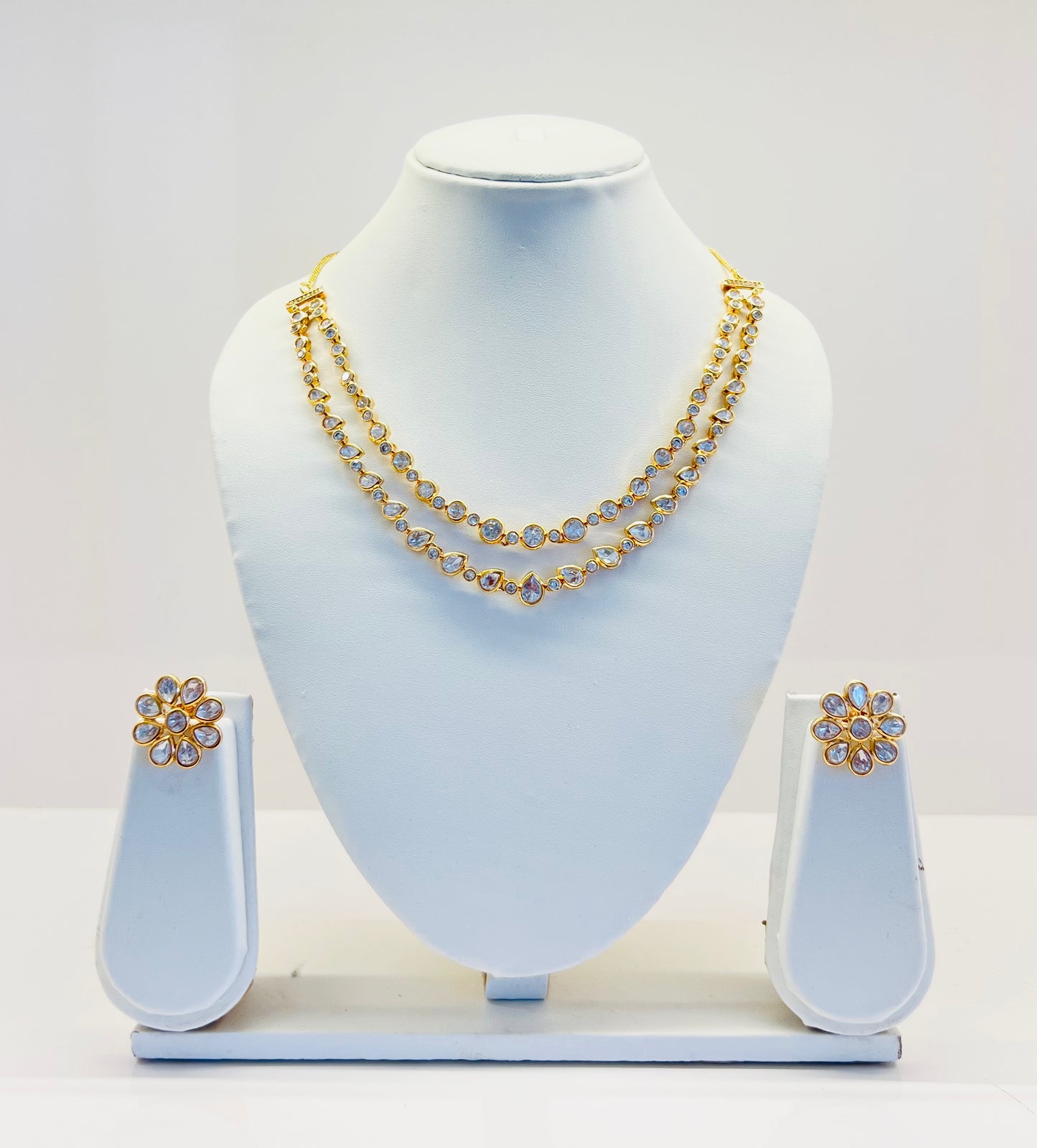 Supreme Kundan Set with Earrings (Gold)