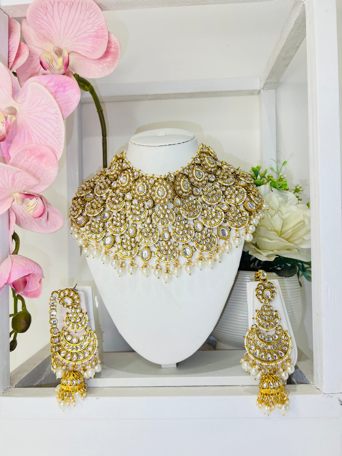 Seher Kundan Bridal Set (Gold)