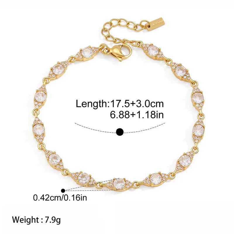 Viola Tennis Bracelet