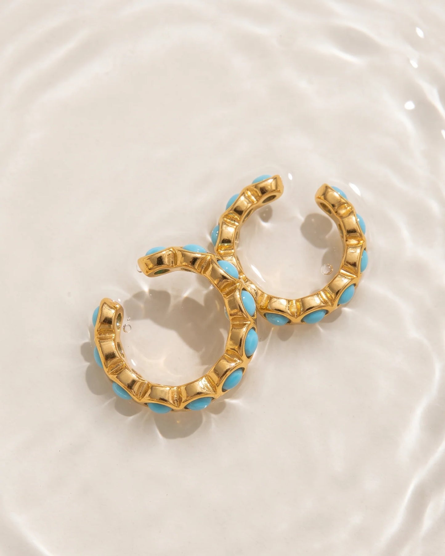 Ezra Turquoise Ear Cuff Earrings