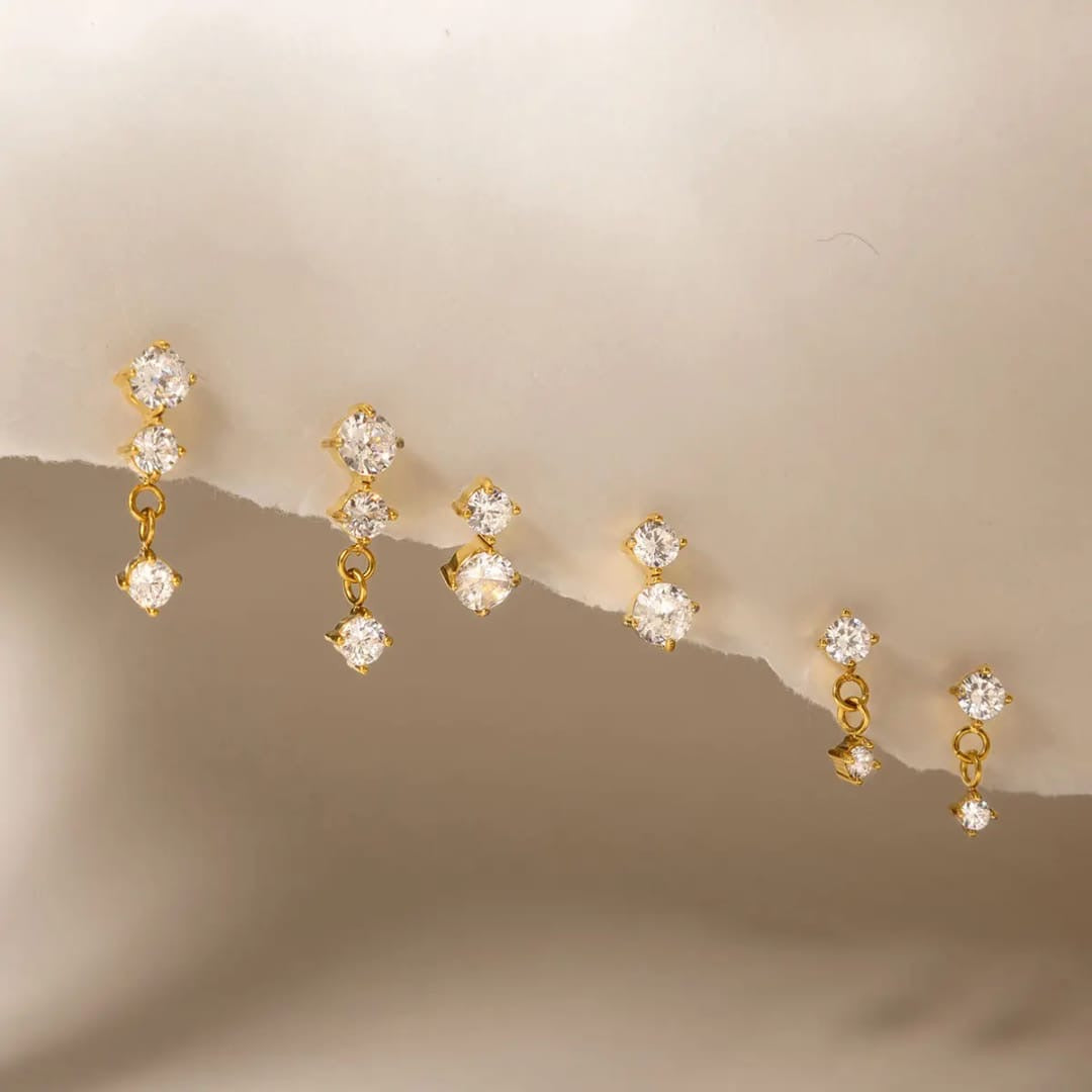 Isabelle Earrings (Set of 3 pairs)
