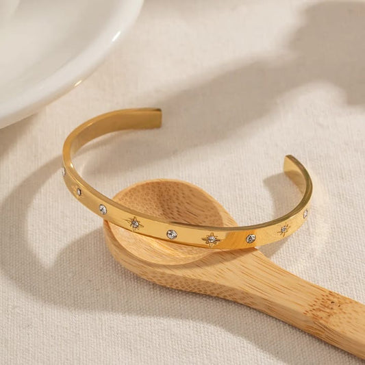 Night Sky Studded Cuff Bracelet