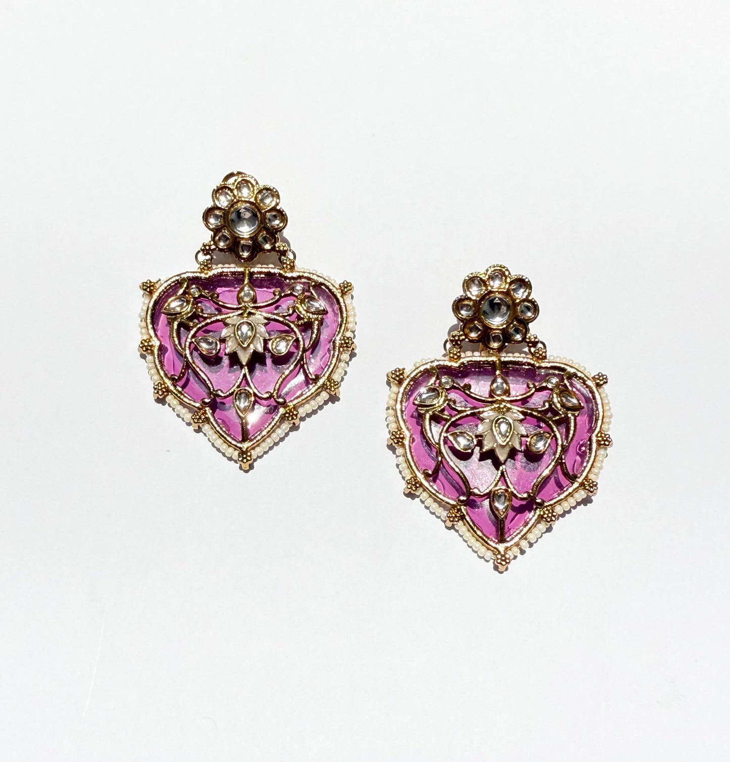 Arunima Earrings (Pink)