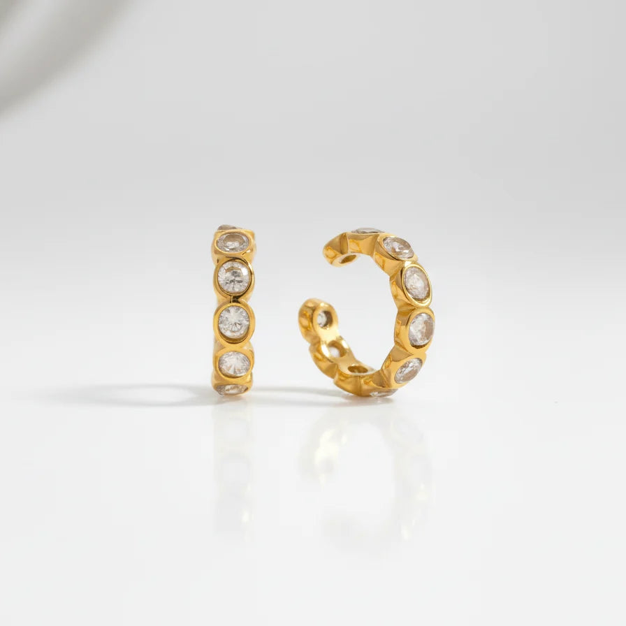 Riley Ear Cuff Earrings (Gold)