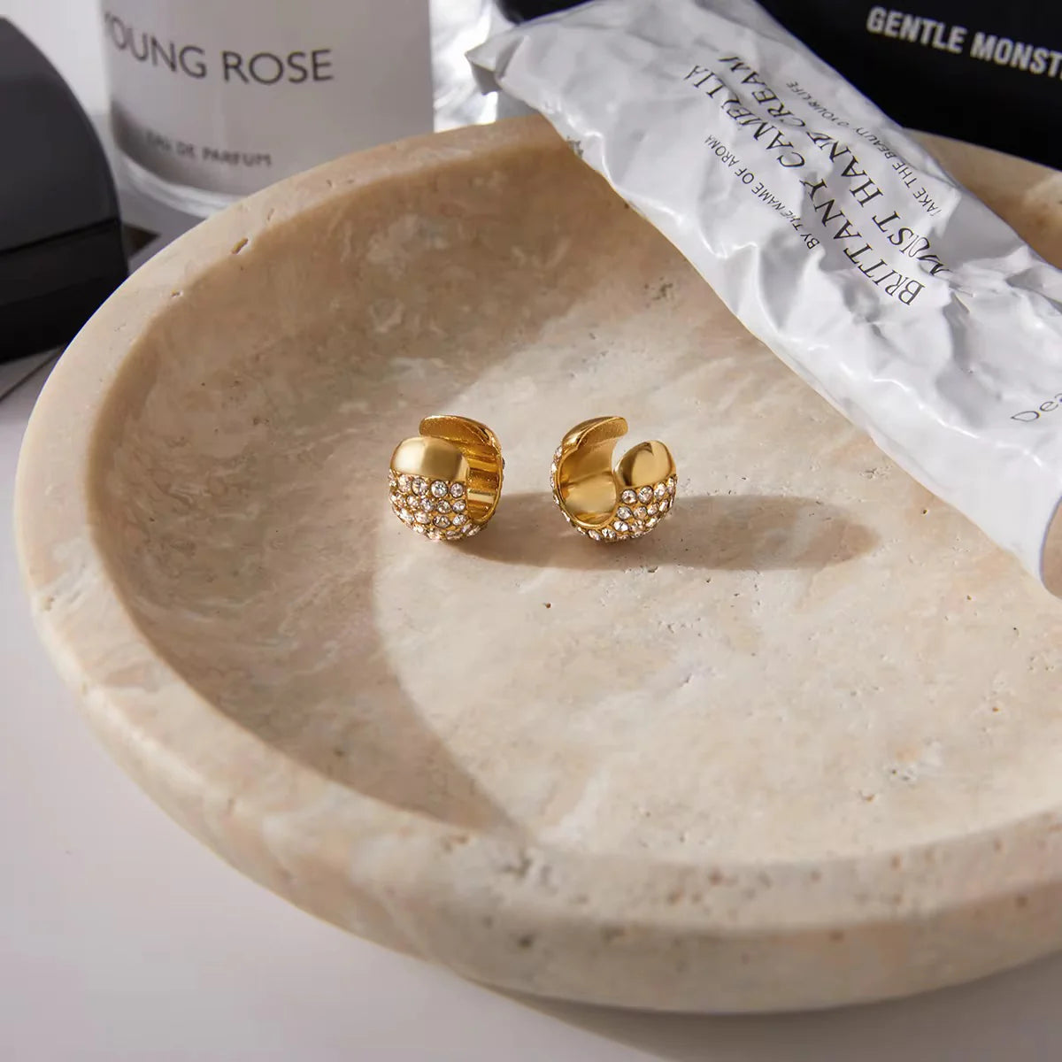 Dion Studded Ear Cuff Earrings