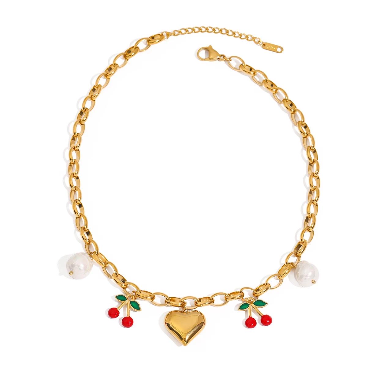 Mulan Fruity Necklace (Cherry)