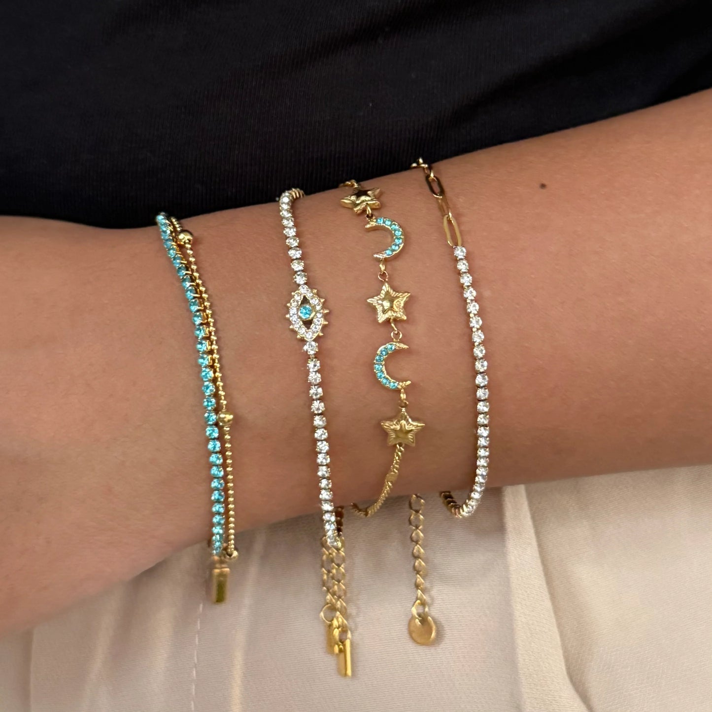 Luna Twilight Bracelet (Aquamarine)