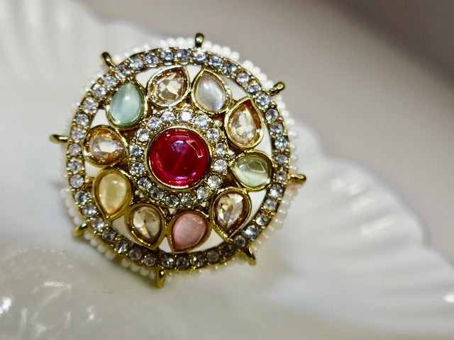 Pooja Ethnic Adjustable Ring