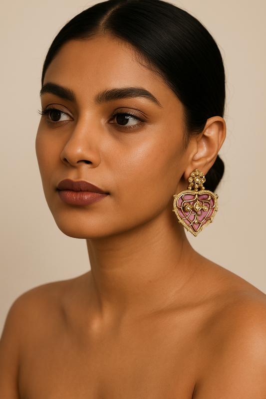 Arunima Earrings (Pink)