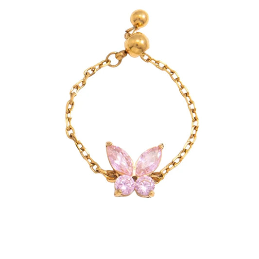 Giselle Butterfly Chain Ring