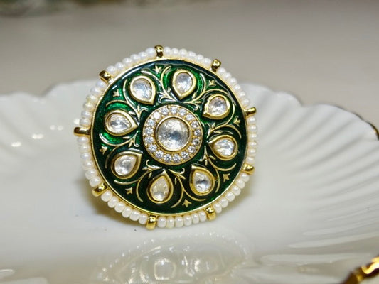 Priya Ethnic Adjustable Ring