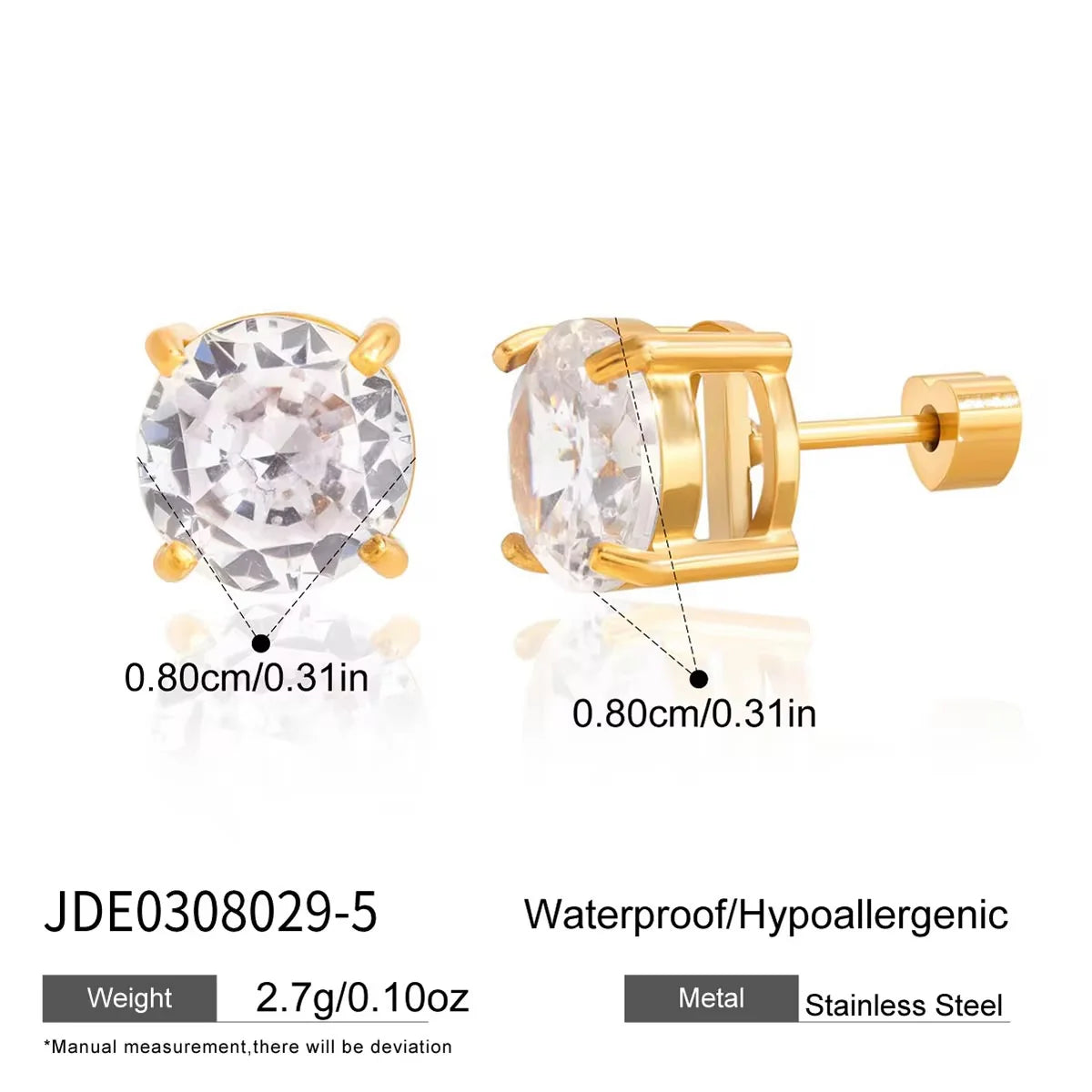 Tiffany Classic Studs (Gold)