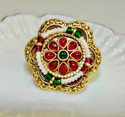 Kavya Ethnic Adjustable Ring