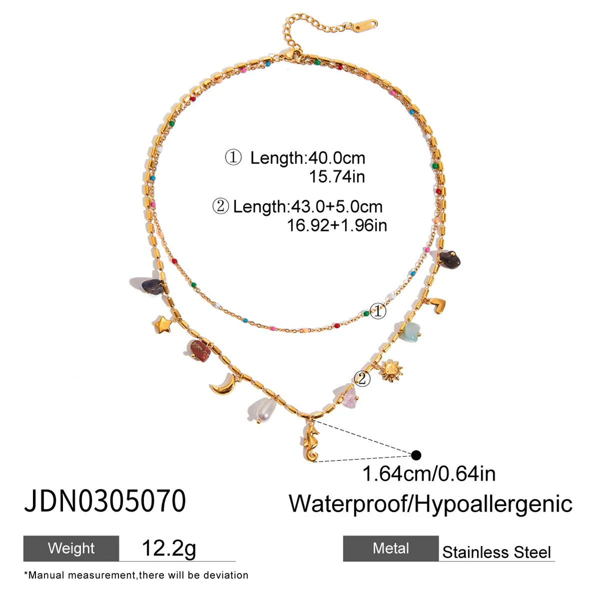 Neptune Charm Necklace