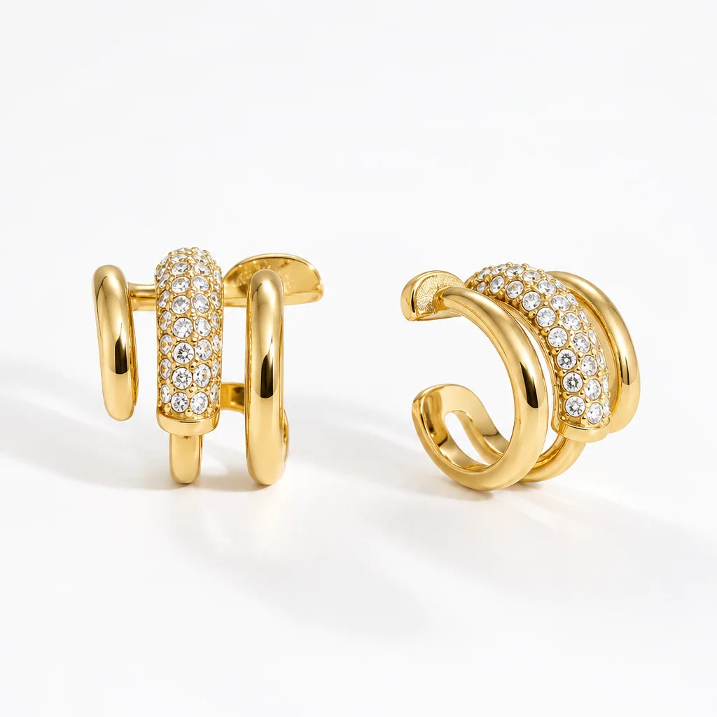 Tiara Ear Cuff Earrings