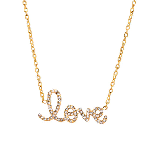 Love Studded Necklace