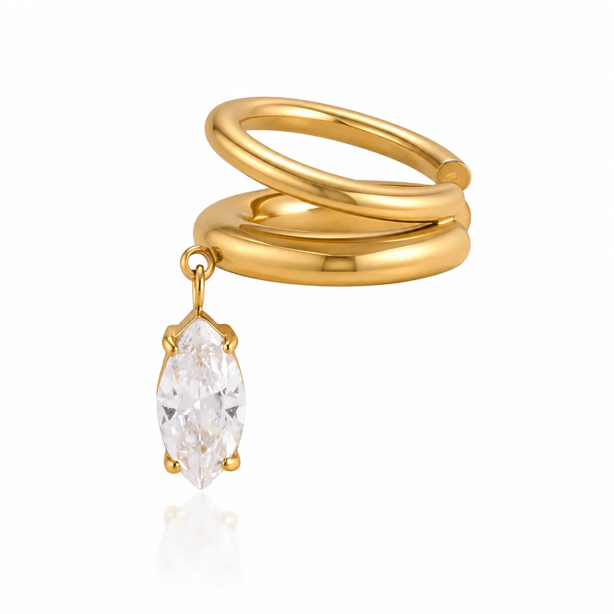 Pristine Ear Cuff Earrings (Marquise)