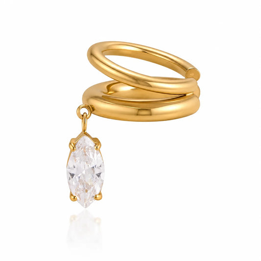Pristine Ear Cuff Earrings (Marquise)