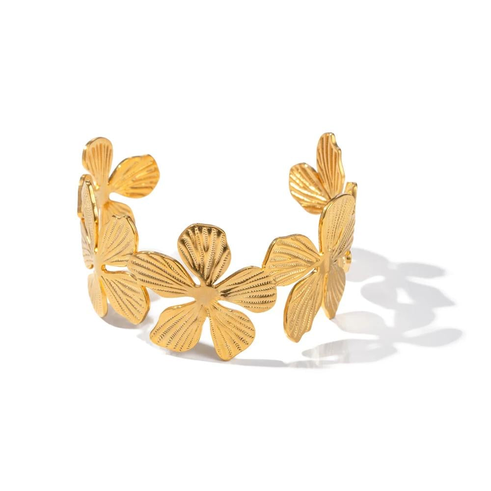 Flower Cuff Bracelet