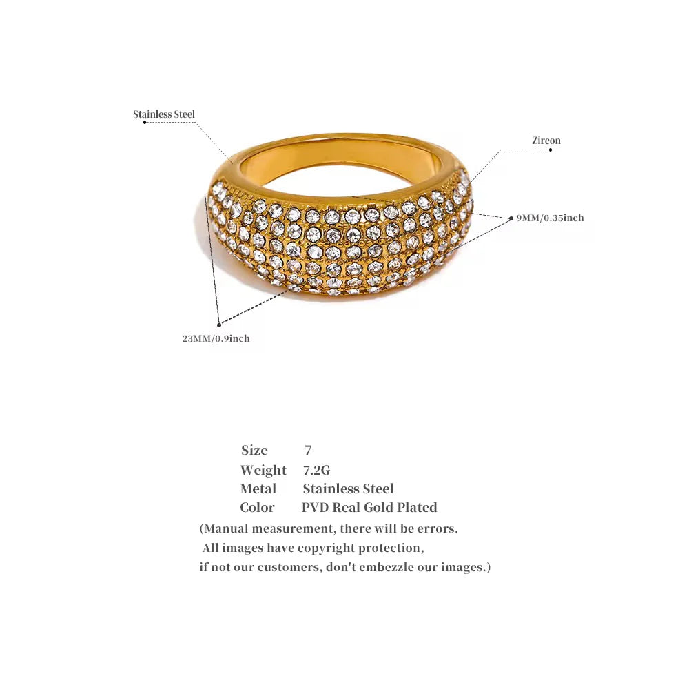 Selena Studded Band Ring