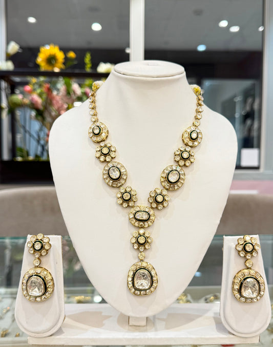 Empress Moissanite Necklace Set with Earrings