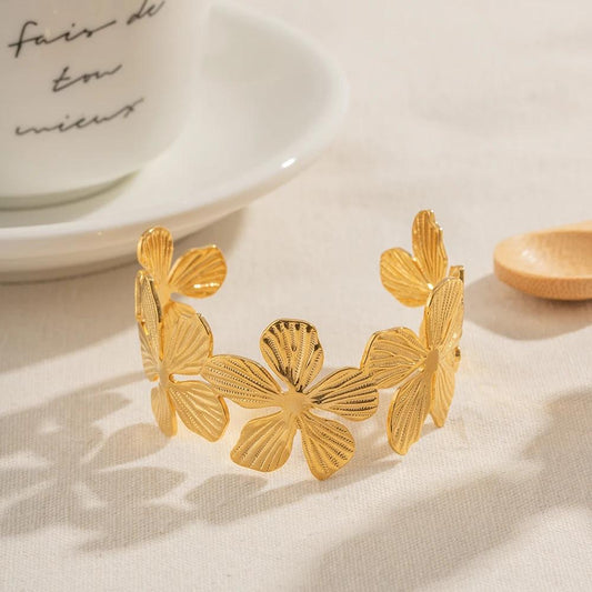 Flower Cuff Bracelet
