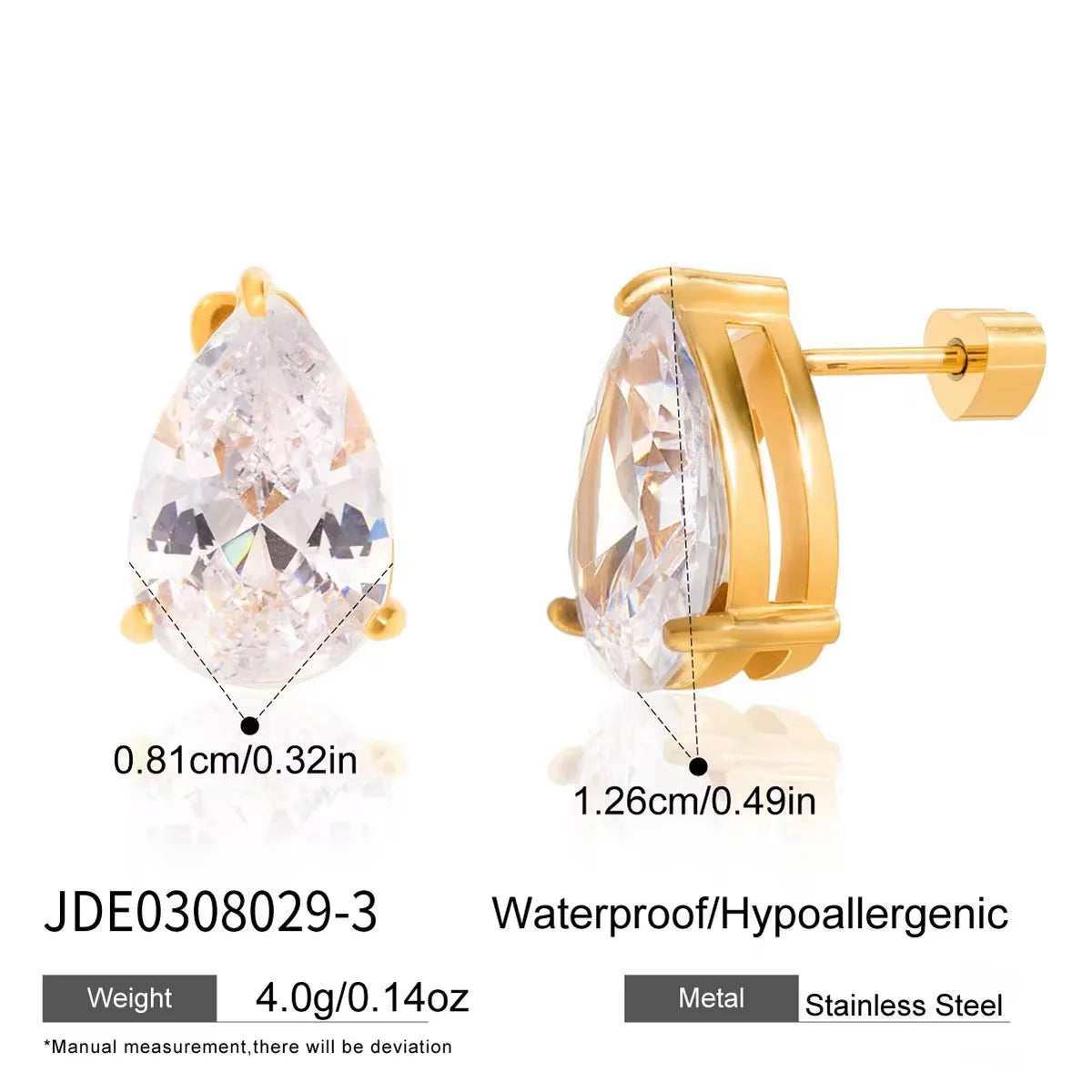 Tiffany Classic Studs (Gold)