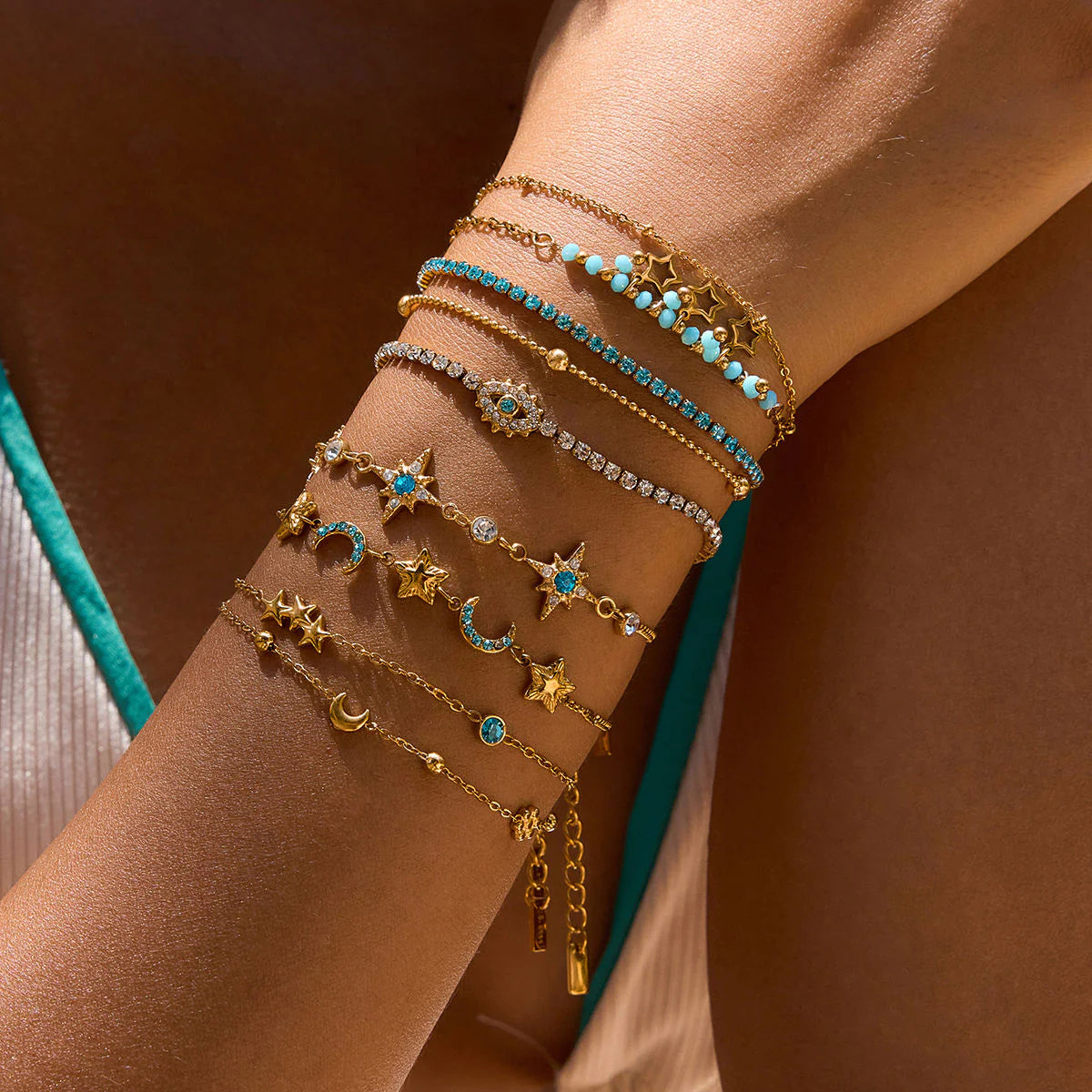 Luna Twilight Bracelet (Aquamarine)