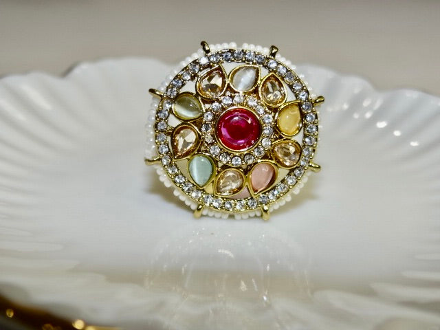 Pooja Ethnic Adjustable Ring