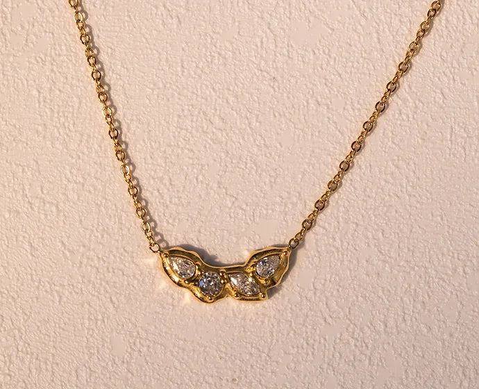 Golden Cluster Necklace