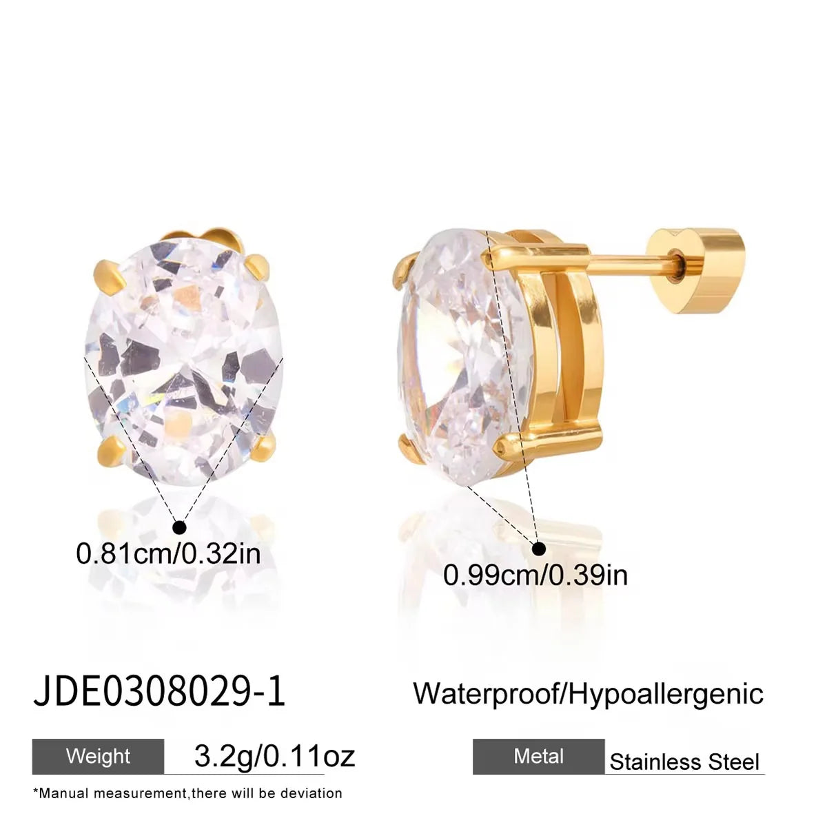 Tiffany Classic Studs (Gold)