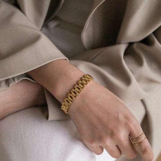 Watch Strap Bracelet (Gold)