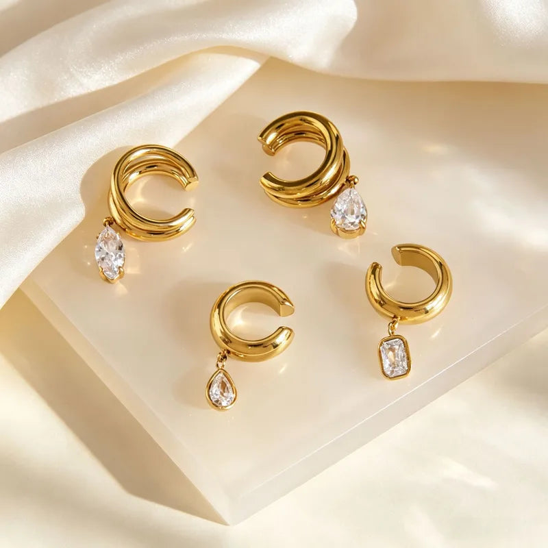 Pristine Ear Cuff Earrings (Pear)