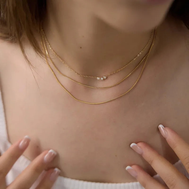 Medaline Triple-Layer Necklace