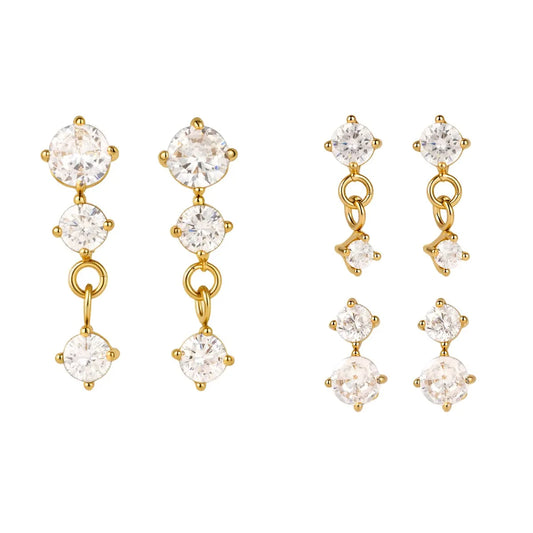Isabelle Earrings (Set of 3 pairs)