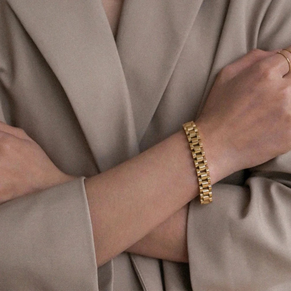 Watch Strap Bracelet (Gold)